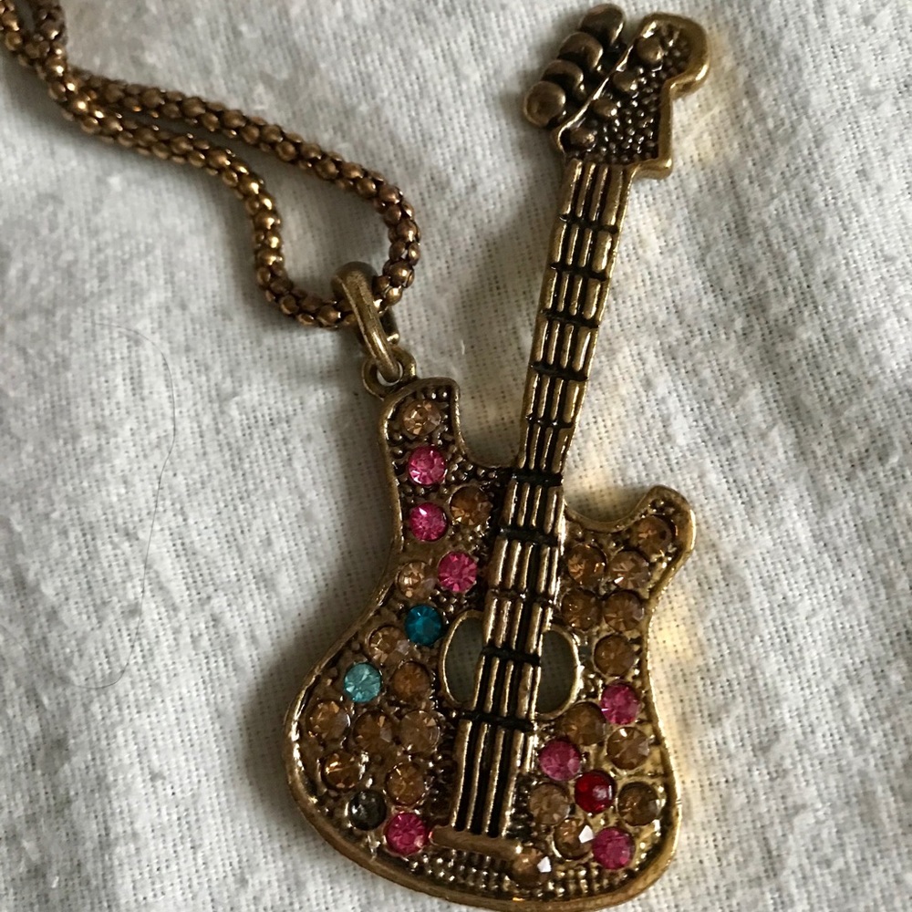 Guitar Pendant Necklace